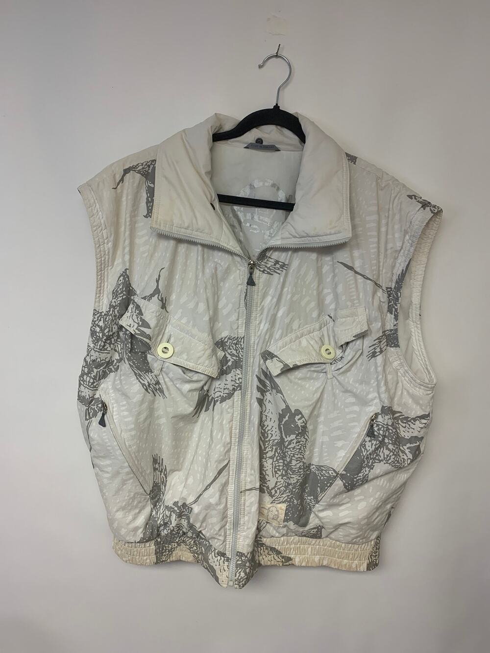 LUHTA Vest  Vintage 80s/90s Ski All over Eagle Print Made in Finland SZ 40